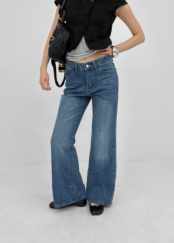 Tulza Low-waisted Bootcut Denim Pants