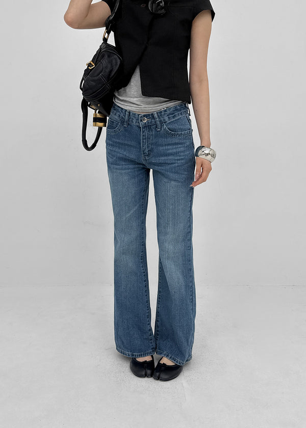 Tulza Low-waisted Bootcut Denim Pants