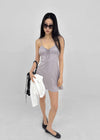 Kyakgu Rose Jacquard Silk Mini Dress