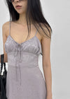 Kyakgu Rose Jacquard Silk Mini Dress