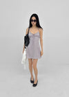 Kyakgu Rose Jacquard Silk Mini Dress