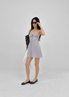 Kyakgu Rose Jacquard Silk Mini Dress