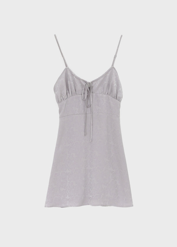 Kyakgu Rose Jacquard Silk Mini Dress