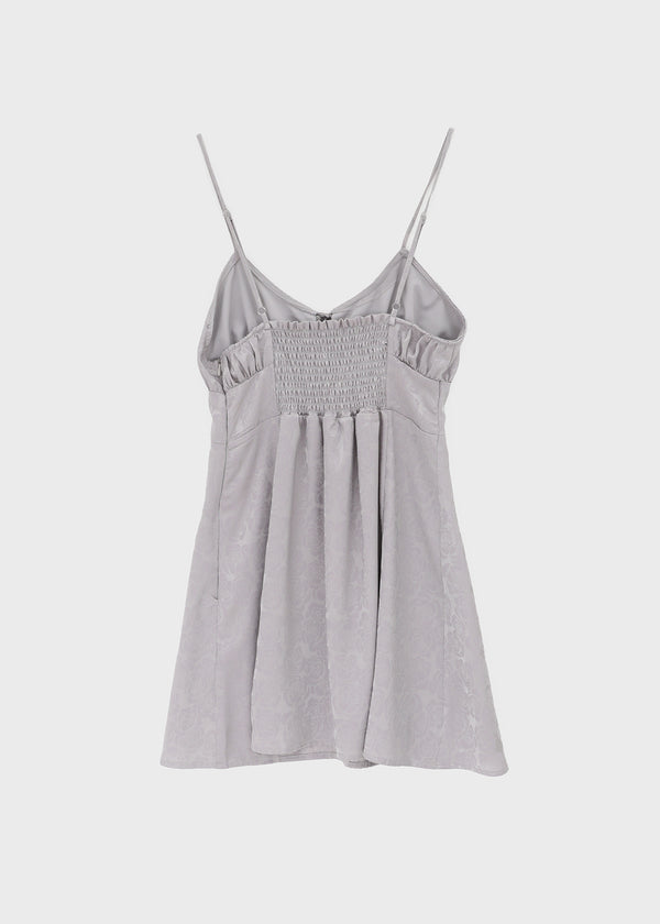 Kyakgu Rose Jacquard Silk Mini Dress