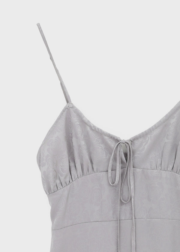 Kyakgu Rose Jacquard Silk Mini Dress