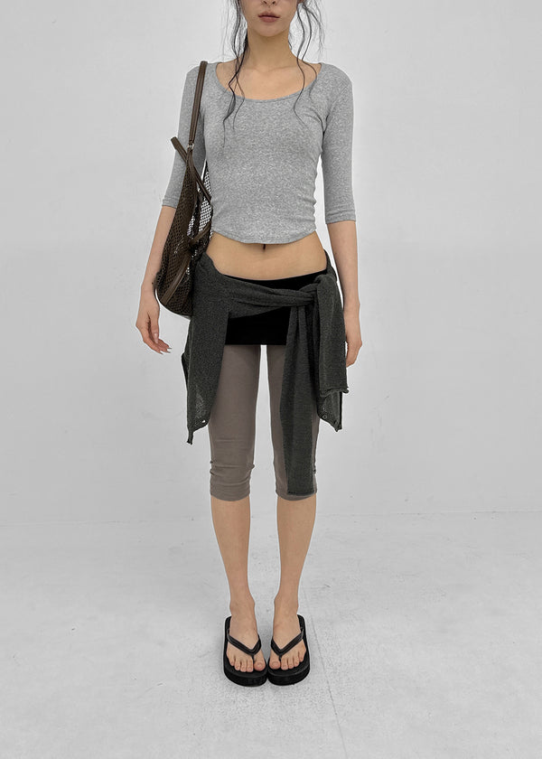 Colpo Rounded U-neck Sleeveless Tee
