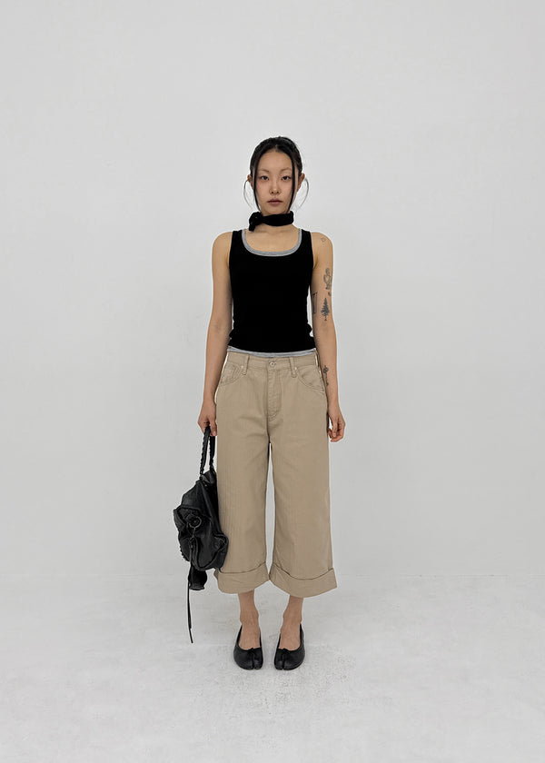 Keyhome Bijou Bermuda Cotton Pants