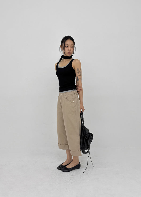 Keyhome Bijou Bermuda Cotton Pants