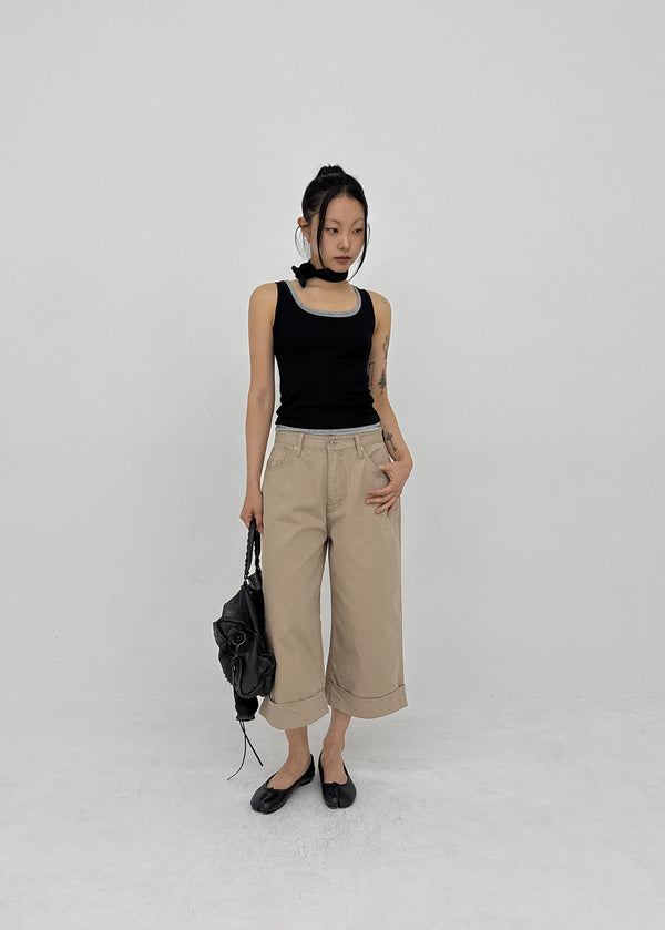Keyhome Bijou Bermuda Cotton Pants