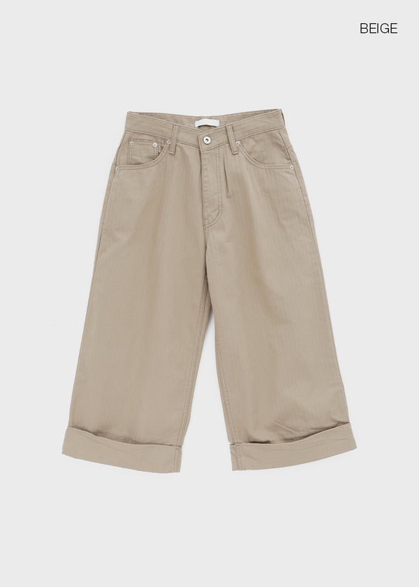 Keyhome Bijou Bermuda Cotton Pants