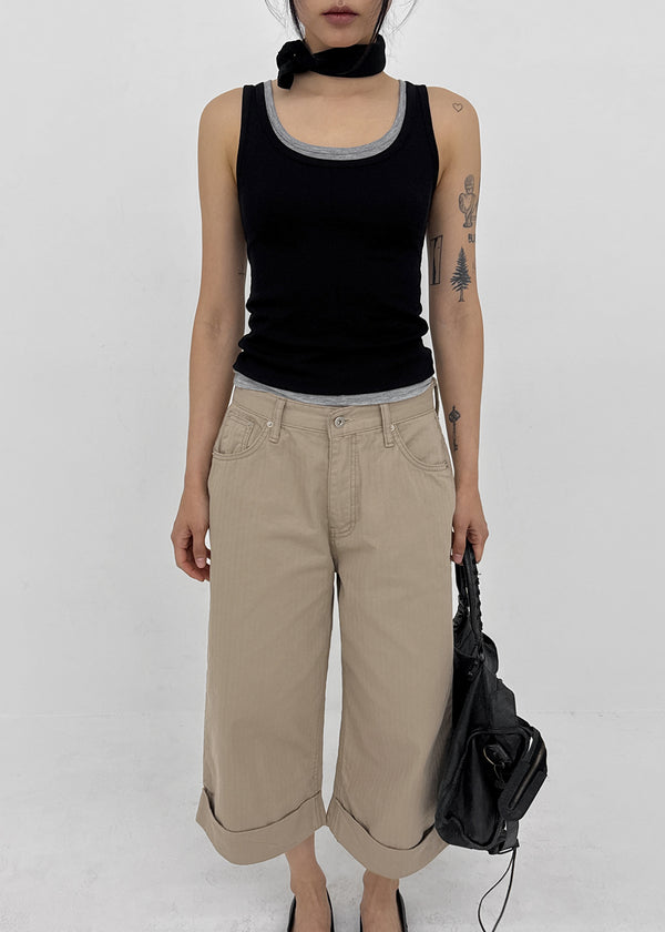 [MADE] Riku Layered Sleeveless Top