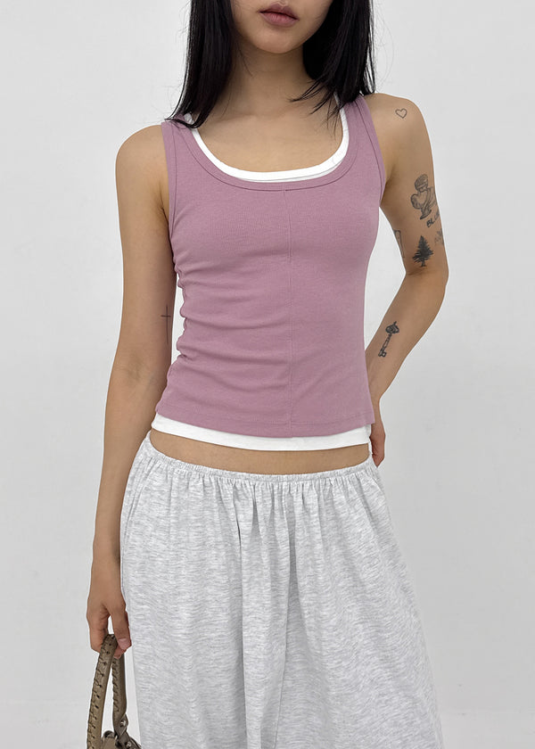 [MADE] Riku Layered Sleeveless Top