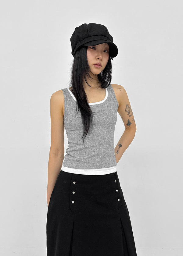 [MADE] Riku Layered Sleeveless Top