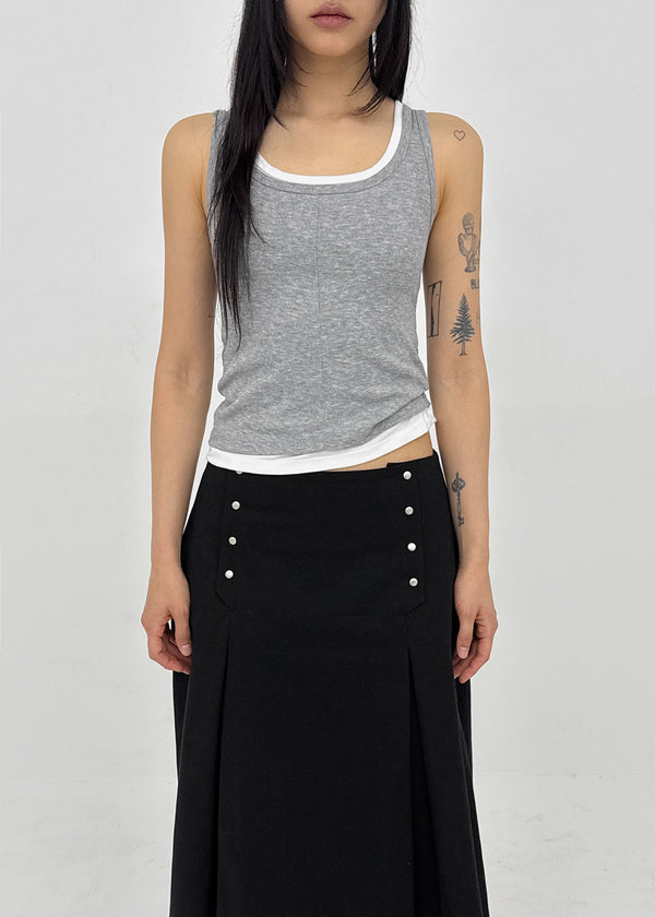[MADE] Riku Layered Sleeveless Top