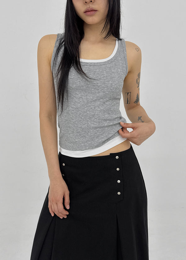 [MADE] Riku Layered Sleeveless Top