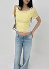 Berong Low-waist Straight Denim Pants