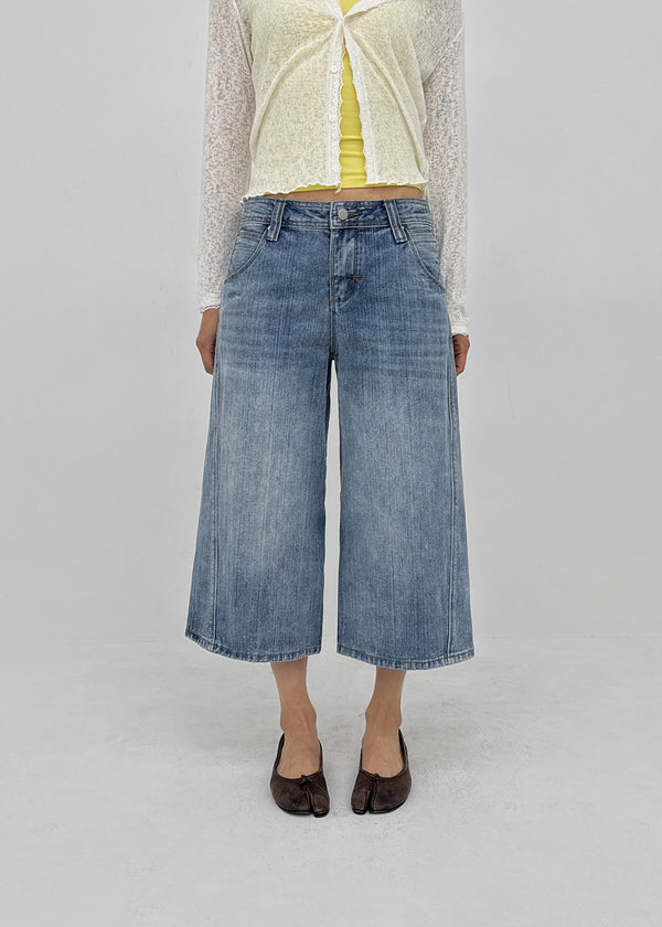 Tsukirit Bijou Bermuda Denim Pants