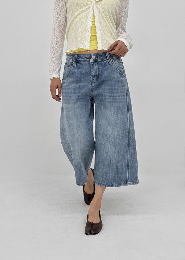 Tsukirit Bijou Bermuda Denim Pants