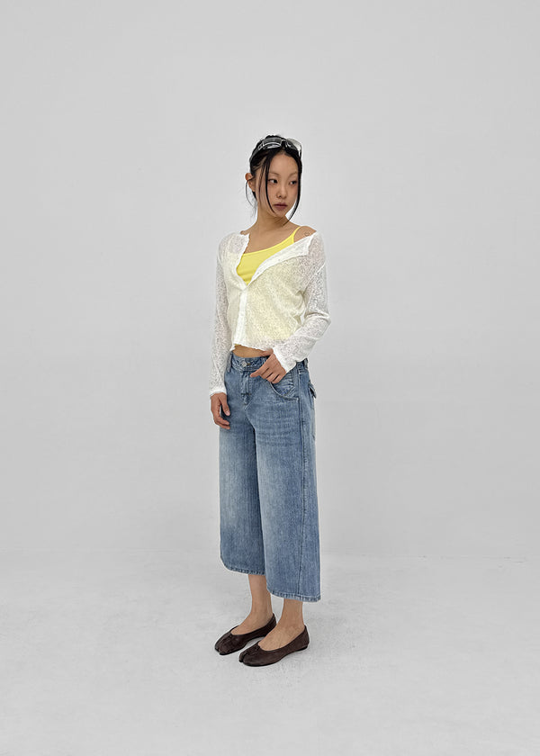 Tsukirit Bijou Bermuda Denim Pants
