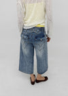 Tsukirit Bijou Bermuda Denim Pants