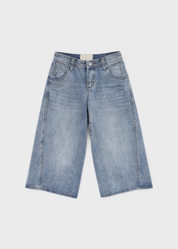Tsukirit Bijou Bermuda Denim Pants