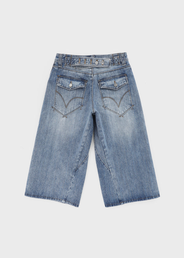 Tsukirit Bijou Bermuda Denim Pants