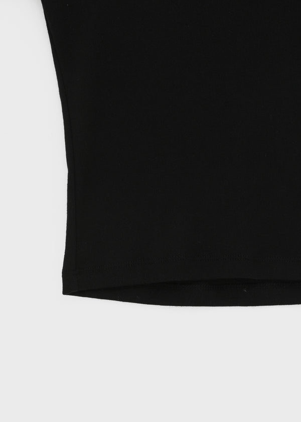 Colfer Deep V-neck Semi-crop Short Sleeve Tee