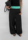 Watu Cut-out Studded Wide Slacks