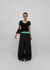 Watu Cut-out Studded Wide Slacks