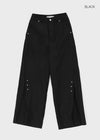 Watu Cut-out Studded Wide Slacks