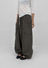 (UNISEX) Whittle Nylon Cut-out Wide Elastic Pants