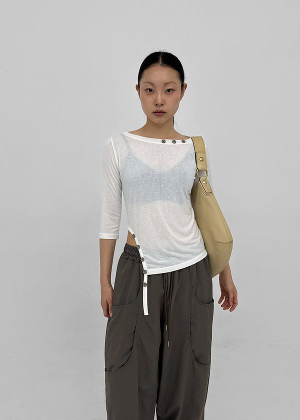 Babering Button Strap 3/4 Sleeves