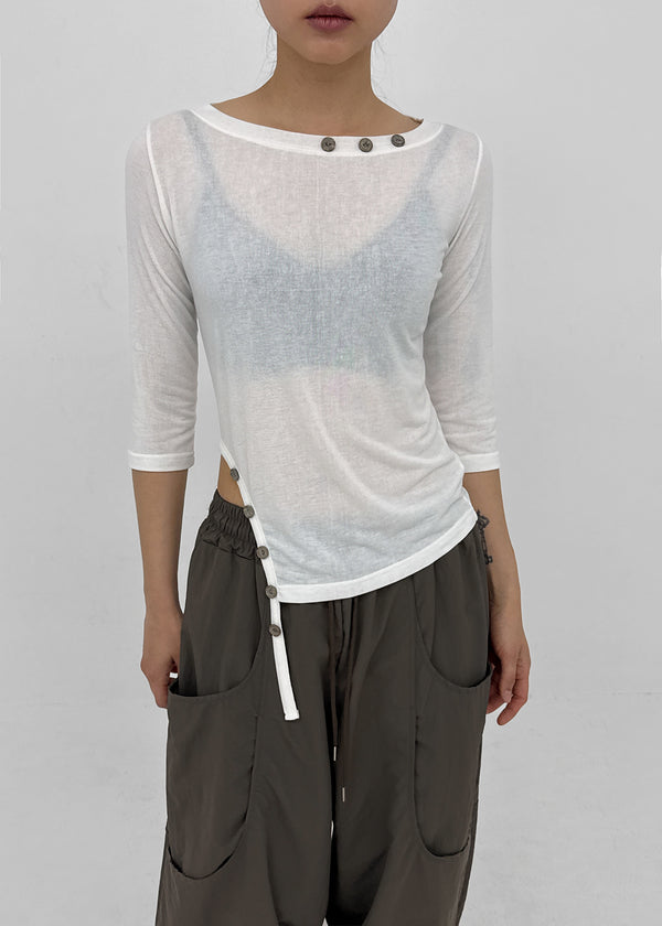 Babering Button Strap 3/4 Sleeves