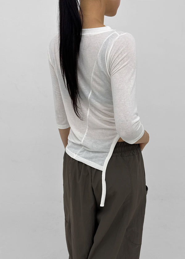 Babering Button Strap 3/4 Sleeves