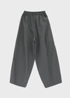 (UNISEX) Whittle Nylon Cut-out Wide Elastic Pants