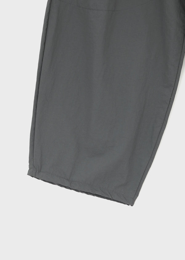 (UNISEX) Whittle Nylon Cut-out Wide Elastic Pants
