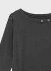 Babering Button Strap 3/4 Sleeves