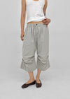 Nikk Roll-up Shirred Bermuda Banding Pants