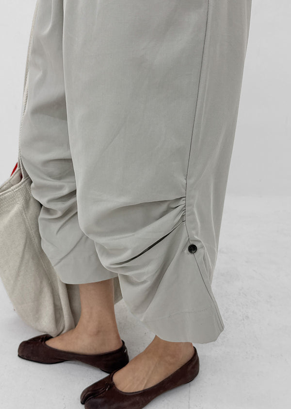 Nikk Roll-up Shirred Bermuda Banding Pants