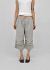 Nikk Roll-up Shirred Bermuda Banding Pants