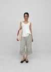 Nikk Roll-up Shirred Bermuda Banding Pants