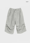 Nikk Roll-up Shirred Bermuda Banding Pants