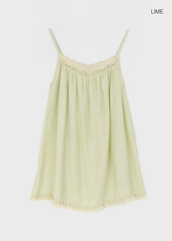 Beit Lace Slip Sleeveless Mini Dress