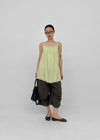 Nikk Roll-up Shirred Bermuda Banding Pants