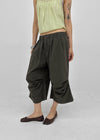 Nikk Roll-up Shirred Bermuda Banding Pants