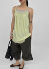 Nikk Roll-up Shirred Bermuda Banding Pants