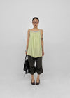 Nikk Roll-up Shirred Bermuda Banding Pants