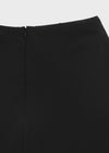 Romsha Snap Button Pintuck Midi Skirt