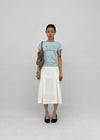 Jabes Printed Shirred Short Sleeve Tee