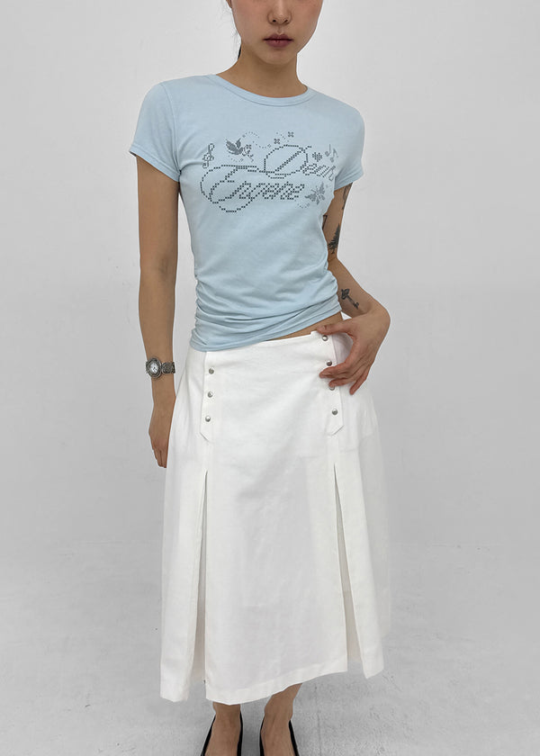 Jabes Printed Shirred Short Sleeve Tee